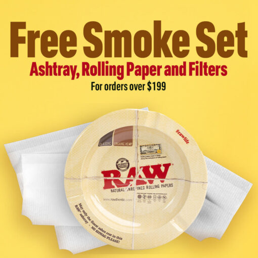 Free Ashtray, Filters and Rolling Papers