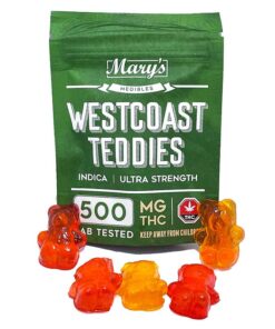 Ultra Strength Indica Westcoast Teddies 500mg THC (Mary’s Edibles)