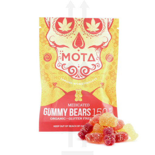 150mg THC Organic Vegan and Gluten Free Gummy Bears (Mota)